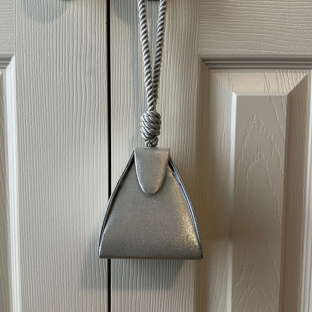 Silver wrist bag